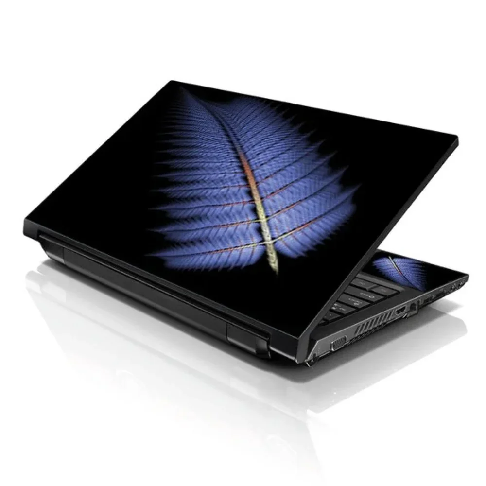 LSS 15.6 & 17.3 Inches Laptop Notebook Skin Sticker Decal - Blue Feather